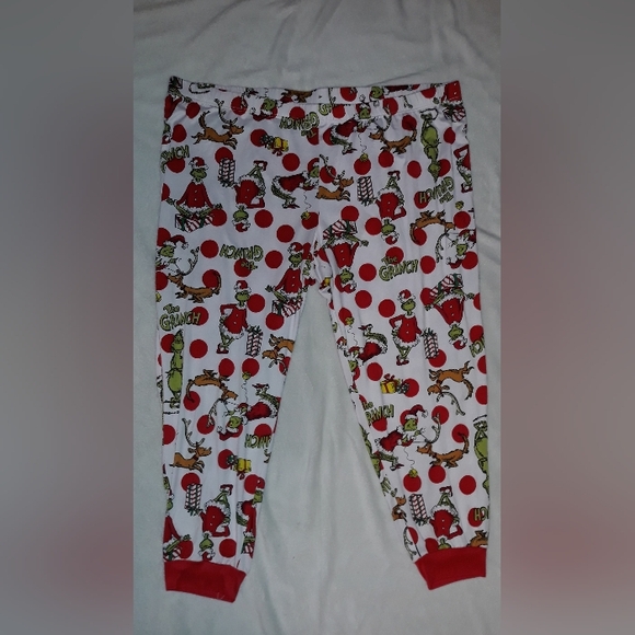 Dr. Seuss How The Grinch Stole Christmas Pajama Pants Adult 3X  Lightweight - Picture 5 of 6